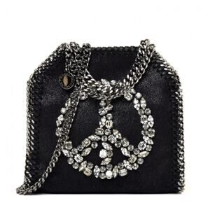 Stella McCartney Tiny Falabella Peace Bag Vegan Suede Shoulder / Hand Bag